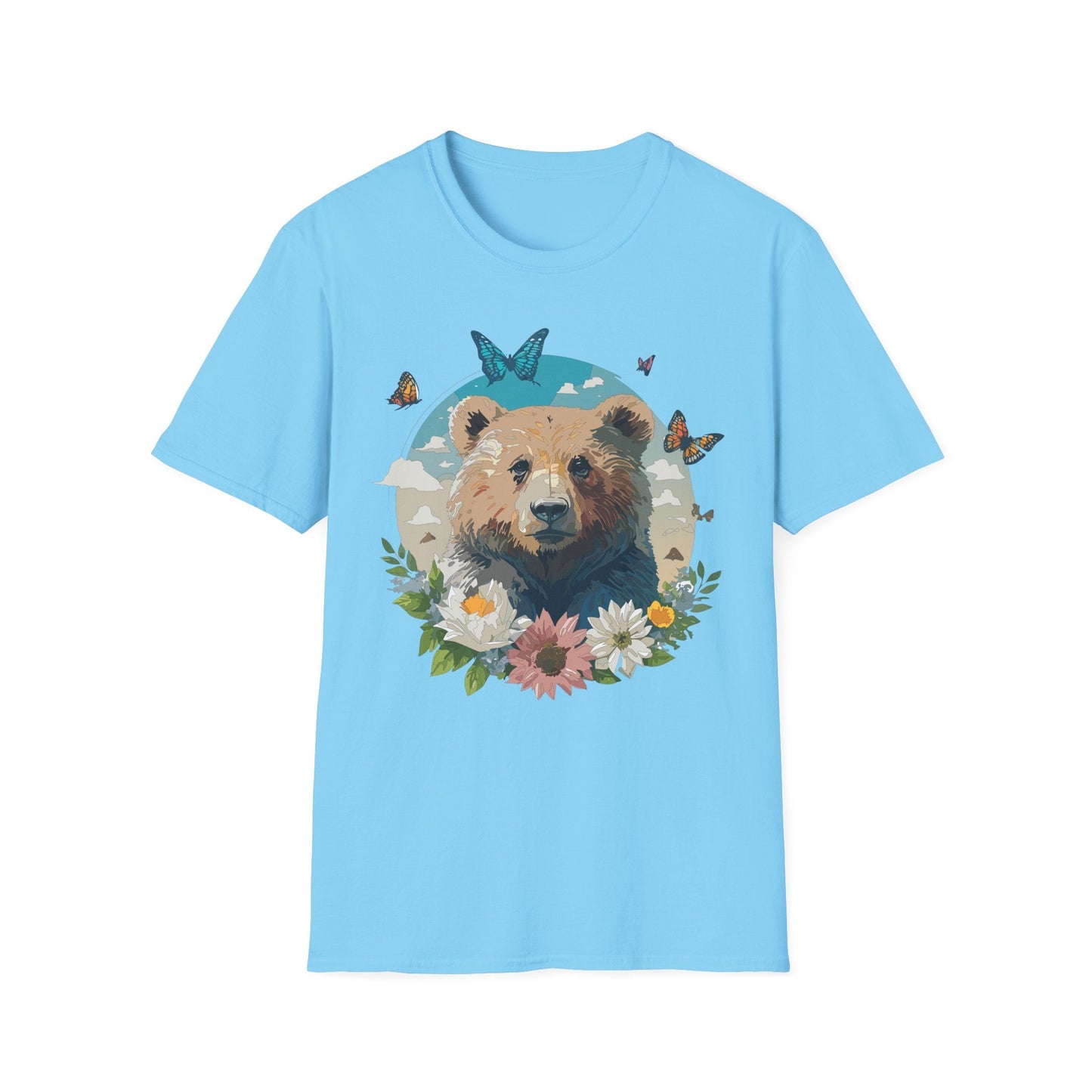 Bear Shirt Teddy Bear Tee Unisex Gildan Softstyle 100 Percent Ring Spun Cotton Tee
