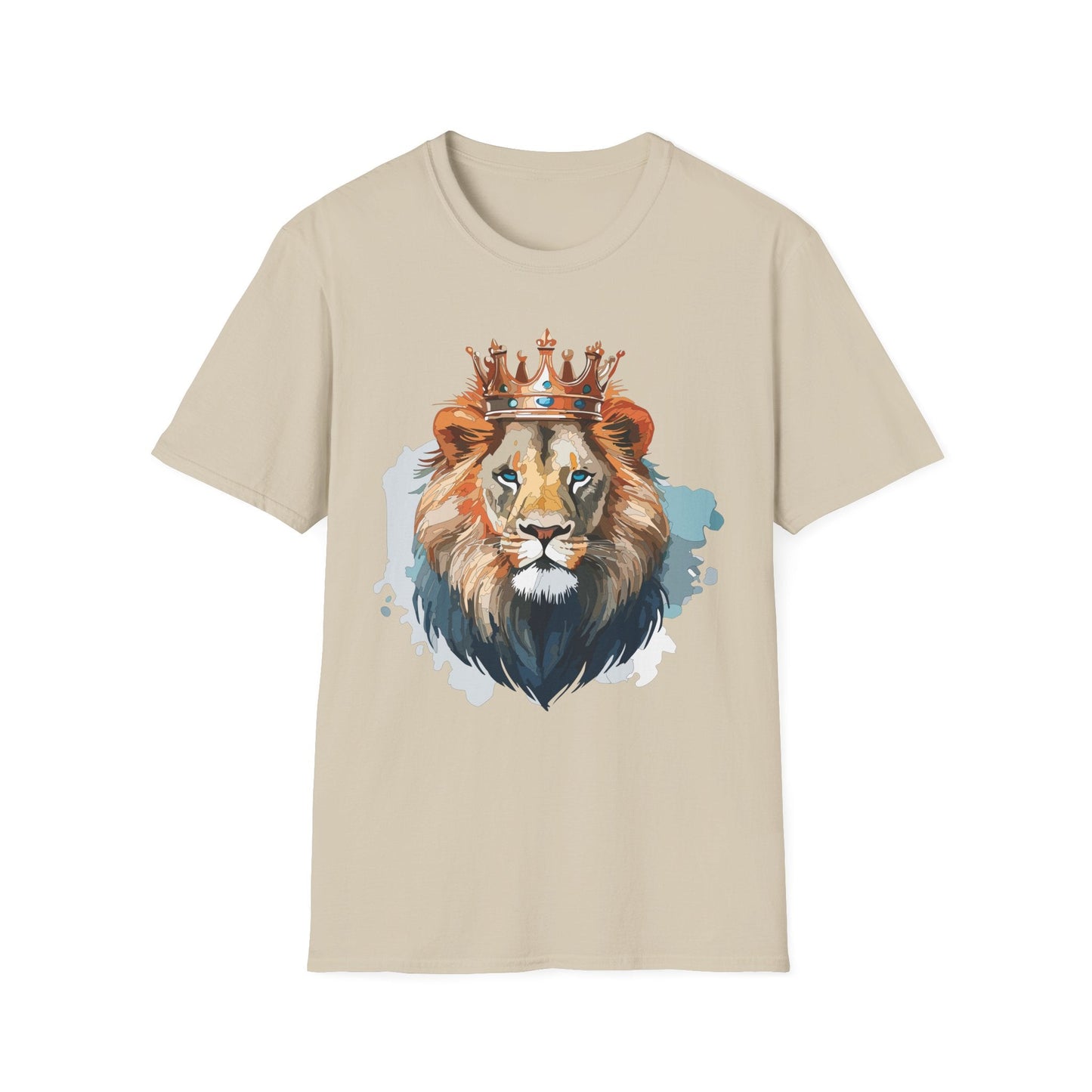 Lion Shirt Unisex Animal Tee Gildan Softstyle 64000 100 Percent Ring Spun Cotton