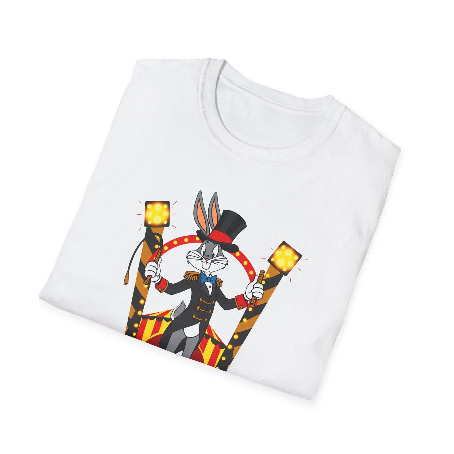 Bugs Bunny T Shirt Unisex Cartoon Tee Gildan Softstyle 64000 Tee Comfort Cotton Fabric