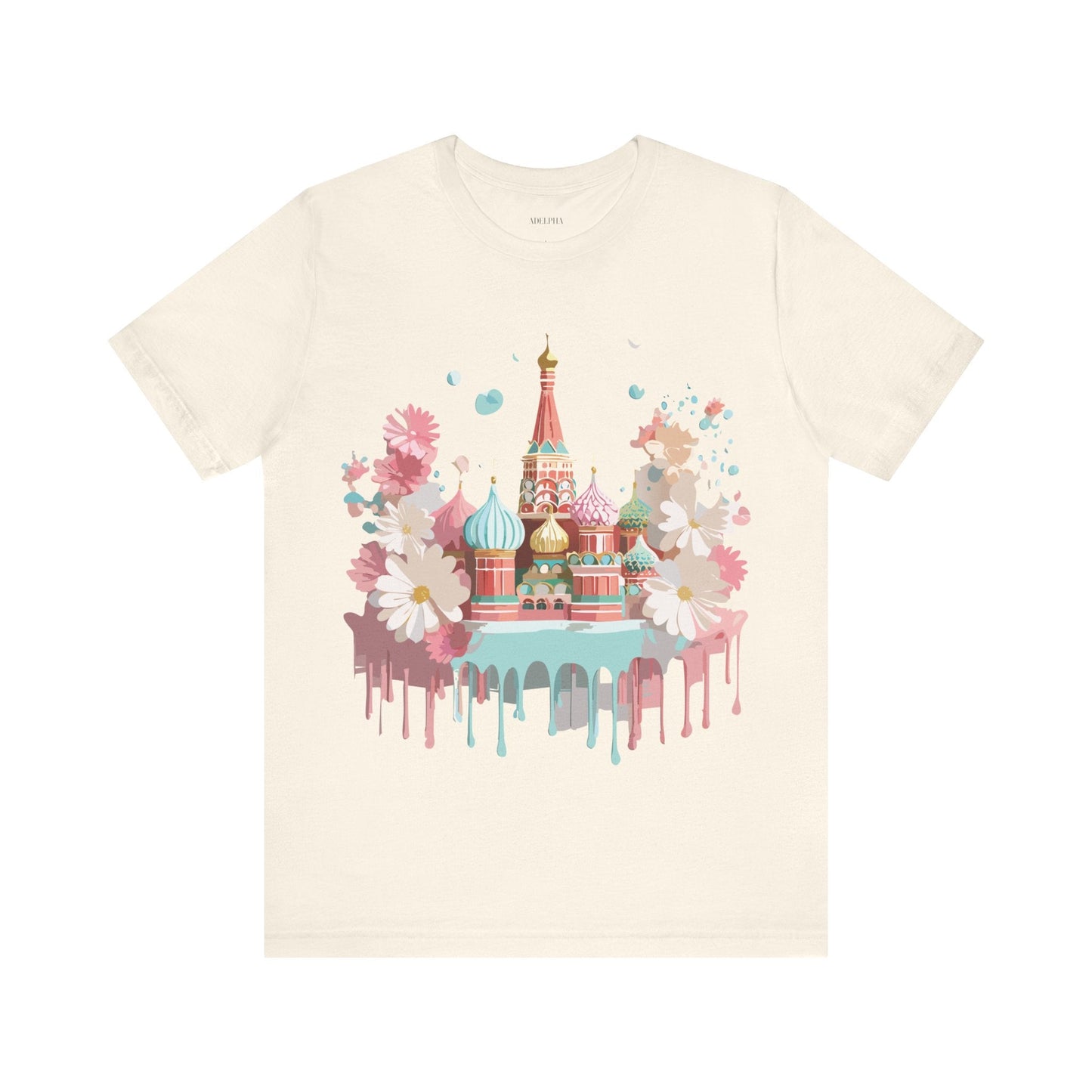Unisex Graphic Tee With Vintage Moscow Artwork By Adelpha Premium Short Sleeve Shirt