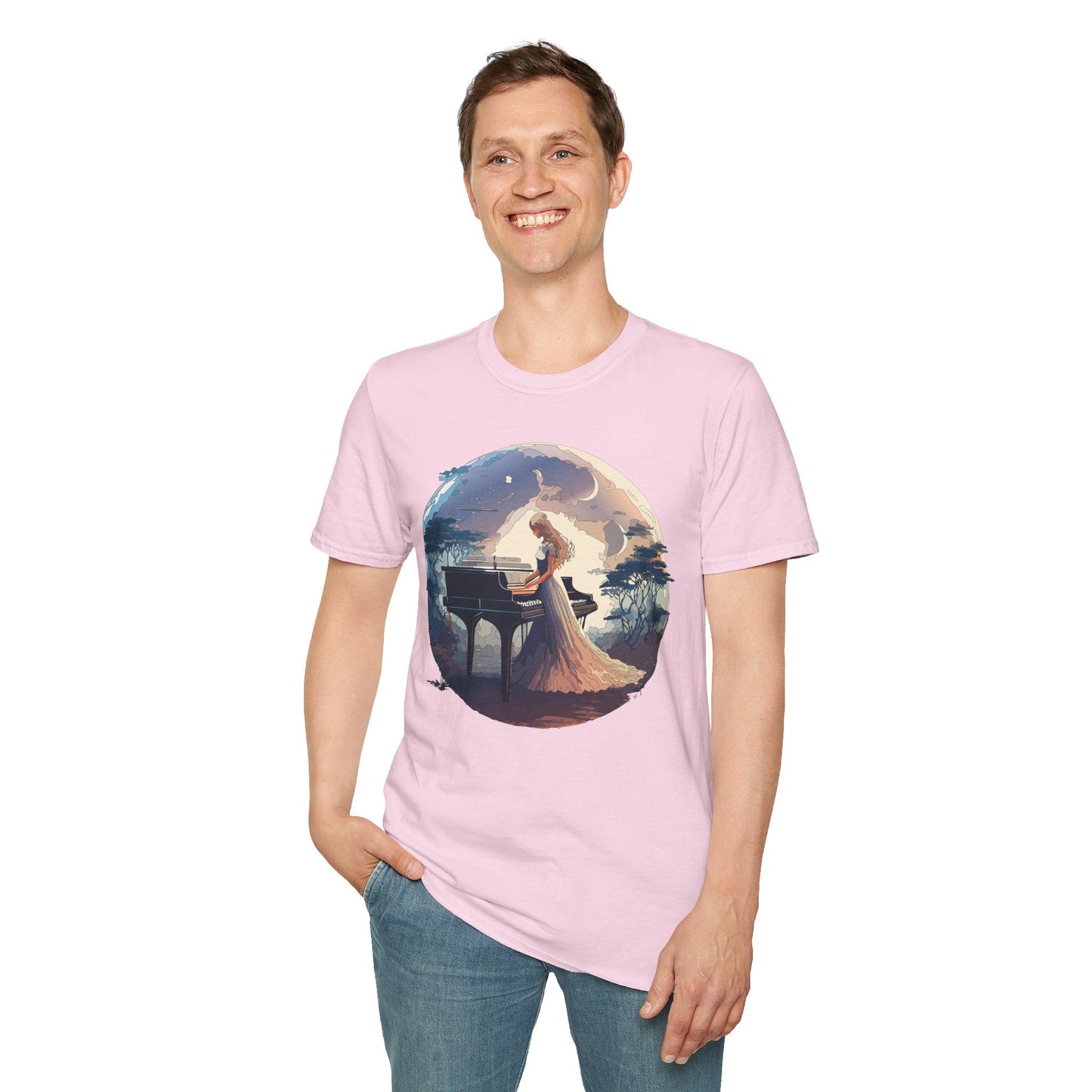 Womens Graphic T Shirts Art Design Shirt Unisex Softstyle Gildan 64000 Short Sleeve