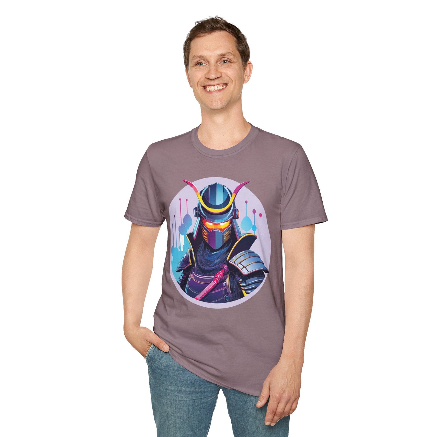 Unisex Samurai Shirt Gildan Softstyle Tee Hundred Percent Ring Spun Cotton Comfort