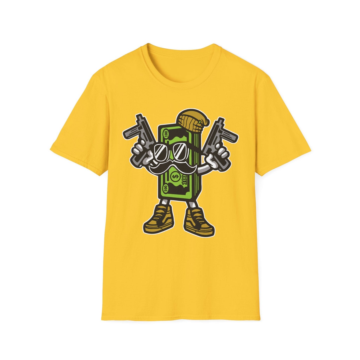 Cartoon T Shirt Animation Tee Funny Graphic Unisex Gildan Softstyle 64000 Cotton