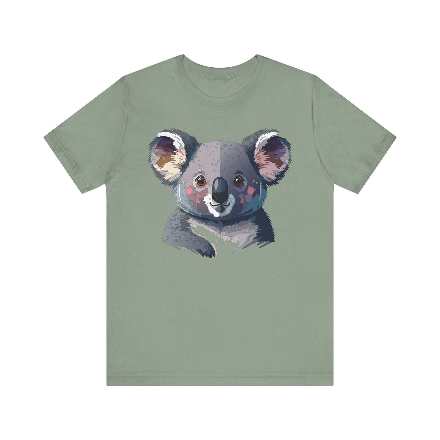 Unisex Animal Shirt With Animal Art Design Tee Wild Animals Short Sleeve Jersey Cotton