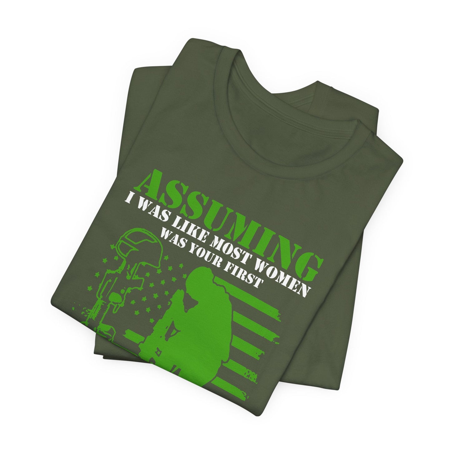 Army Veteran Patriotic Graphic Design Unisex Cotton T-Shirt v45