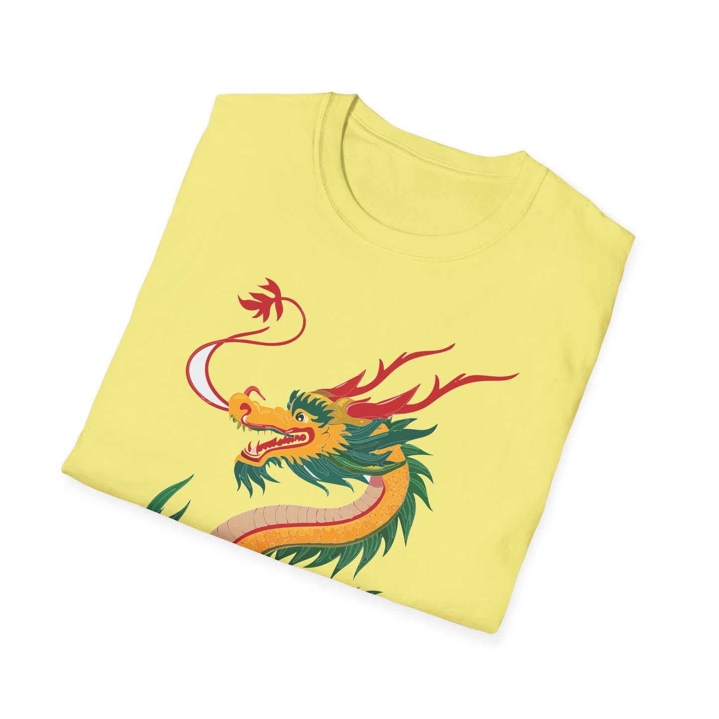 Dragon T Shirt Unisex Dragon Shirt Animal Shirt Gildan Softstyle 64000 100 Percent Cotton Tee