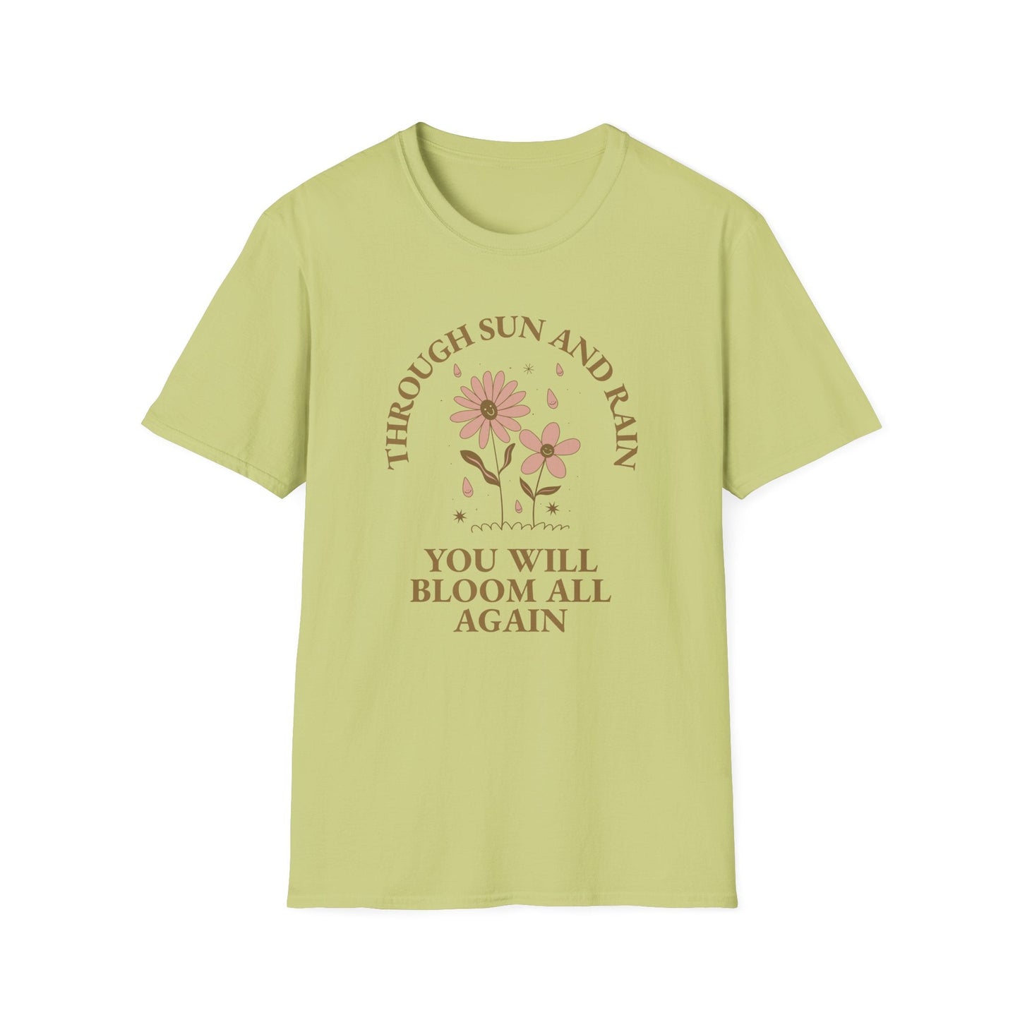 Positive Slogan T Shirt For Everyday Motivation Unisex Tee With Positive Words And Good Quotes Gildan Softstyle 64000