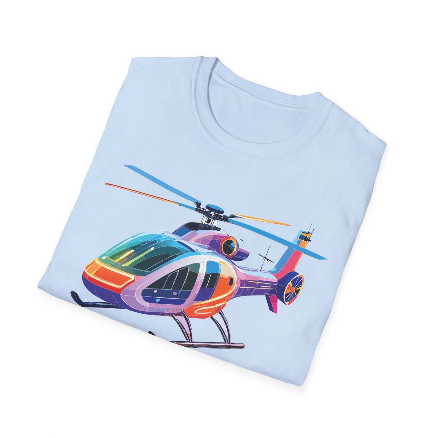 Chopper Helicopter Shirt Unisex T Shirt Softstyle 64000 100 Percent Ring Spun Cotton