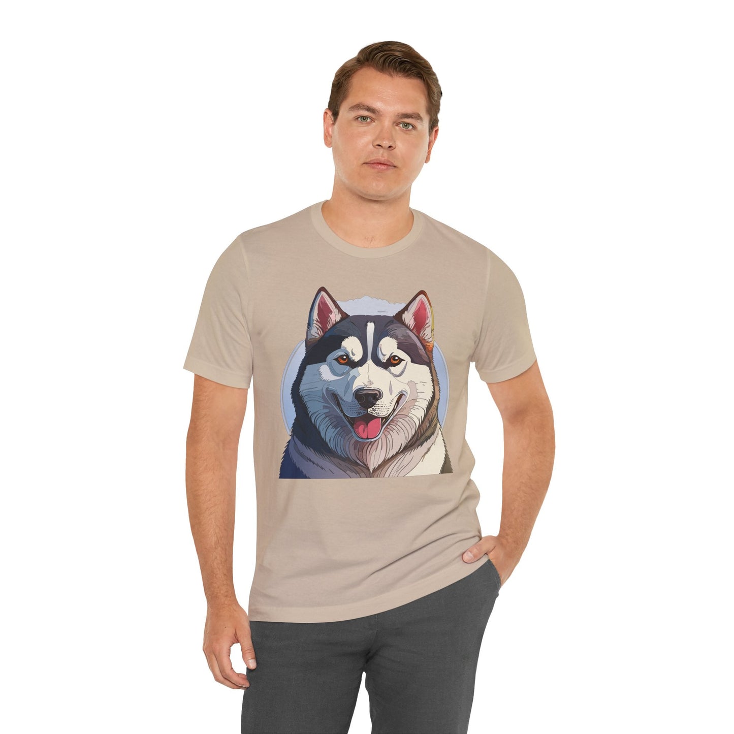 Unisex Animal Shirt Art Design Tee With Wild Animals Graphic Print Short Sleeve Style