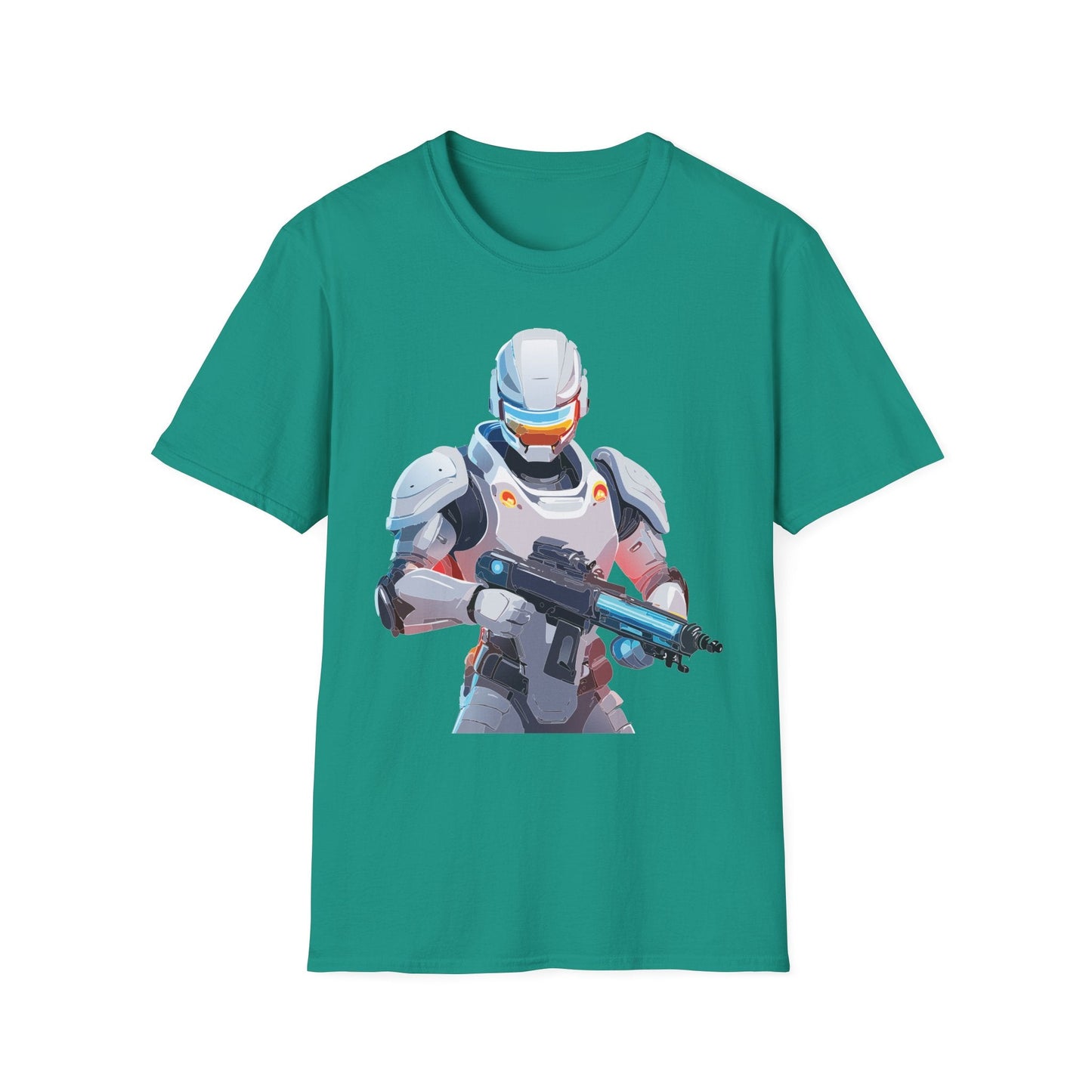Robocop Themed Unisex Softstyle T Shirt With Robocop Art Design Cotton Tee Premium Comfort
