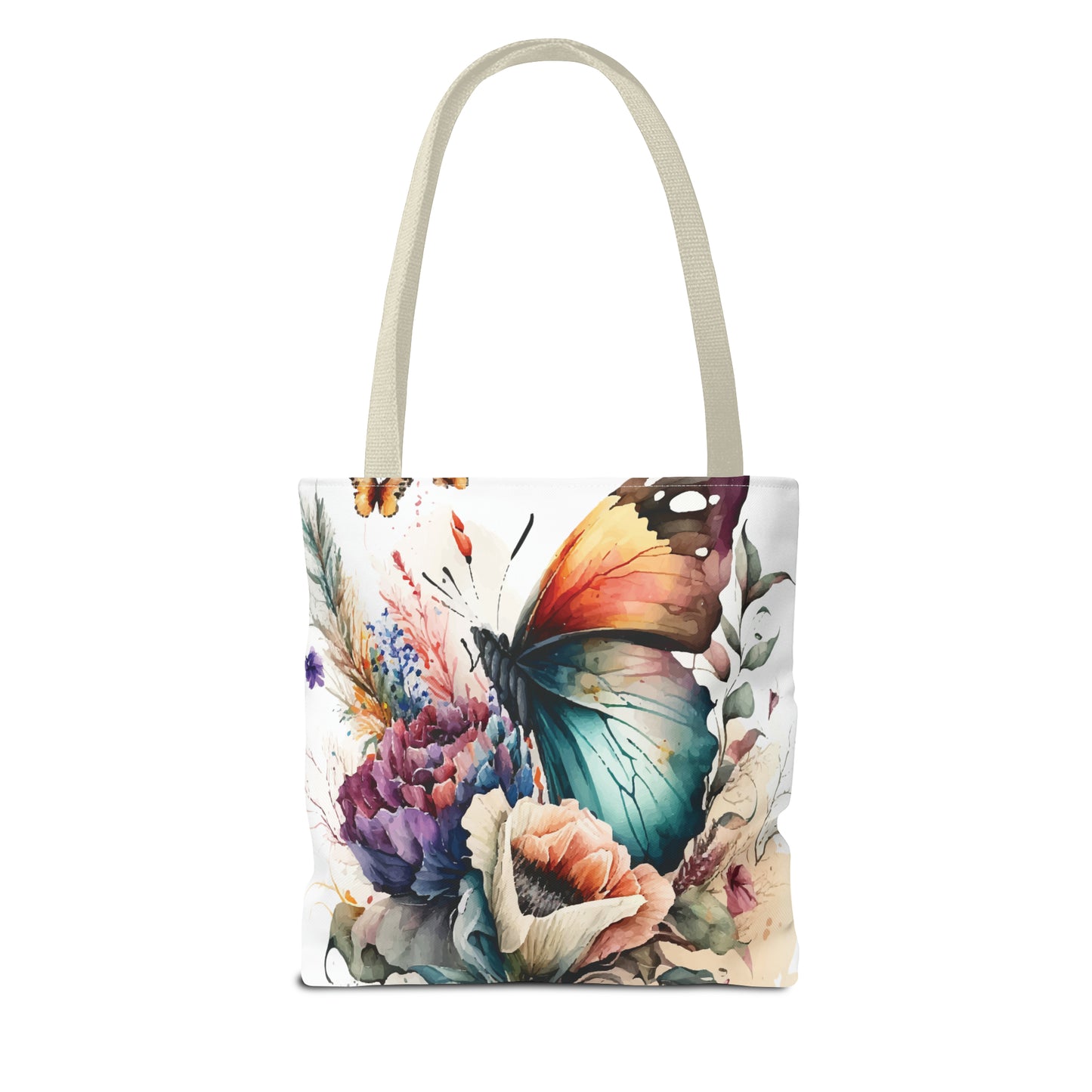 Canvas Bag with Butterfly Prints