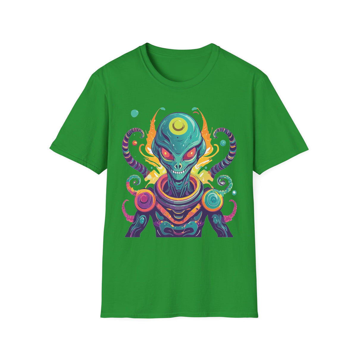 Alien Cosmos Graphic Tee Gildan Unisex 100 Cotton Tee Shirt a6