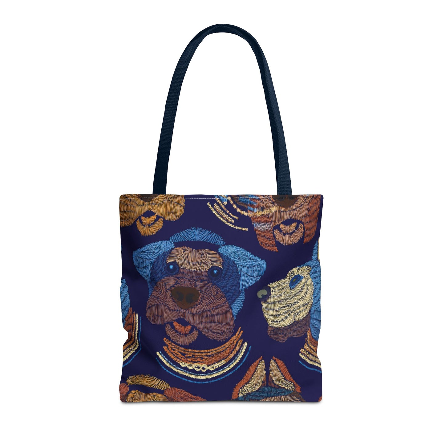 Denim Fabric Imitation Print Unisex Canvas Bag Poly Spun 3 Sizes Tote Bag 191-14