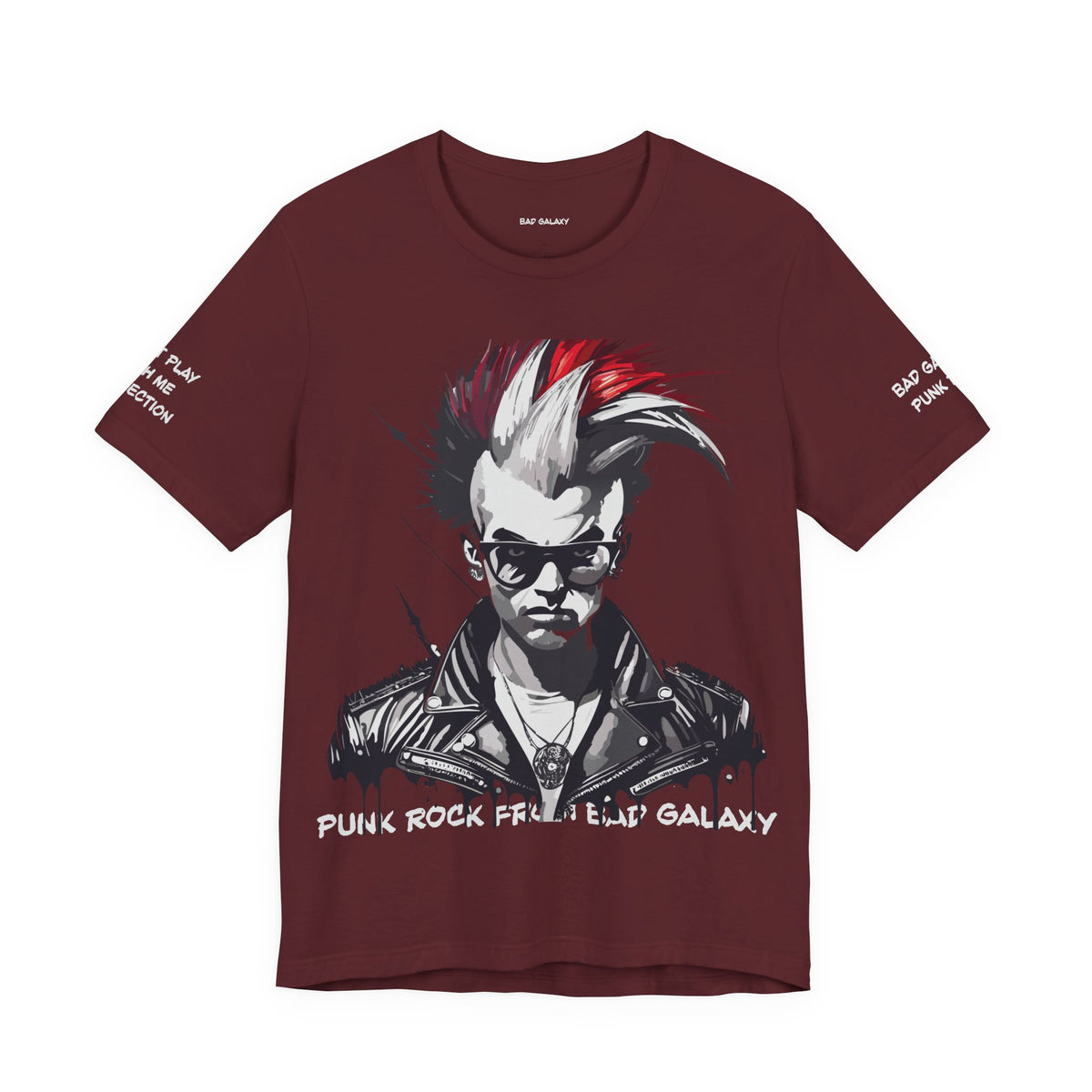 Punk Rock Graphic Unisex Cotton Bella+Canvas Tee with Art Design b26