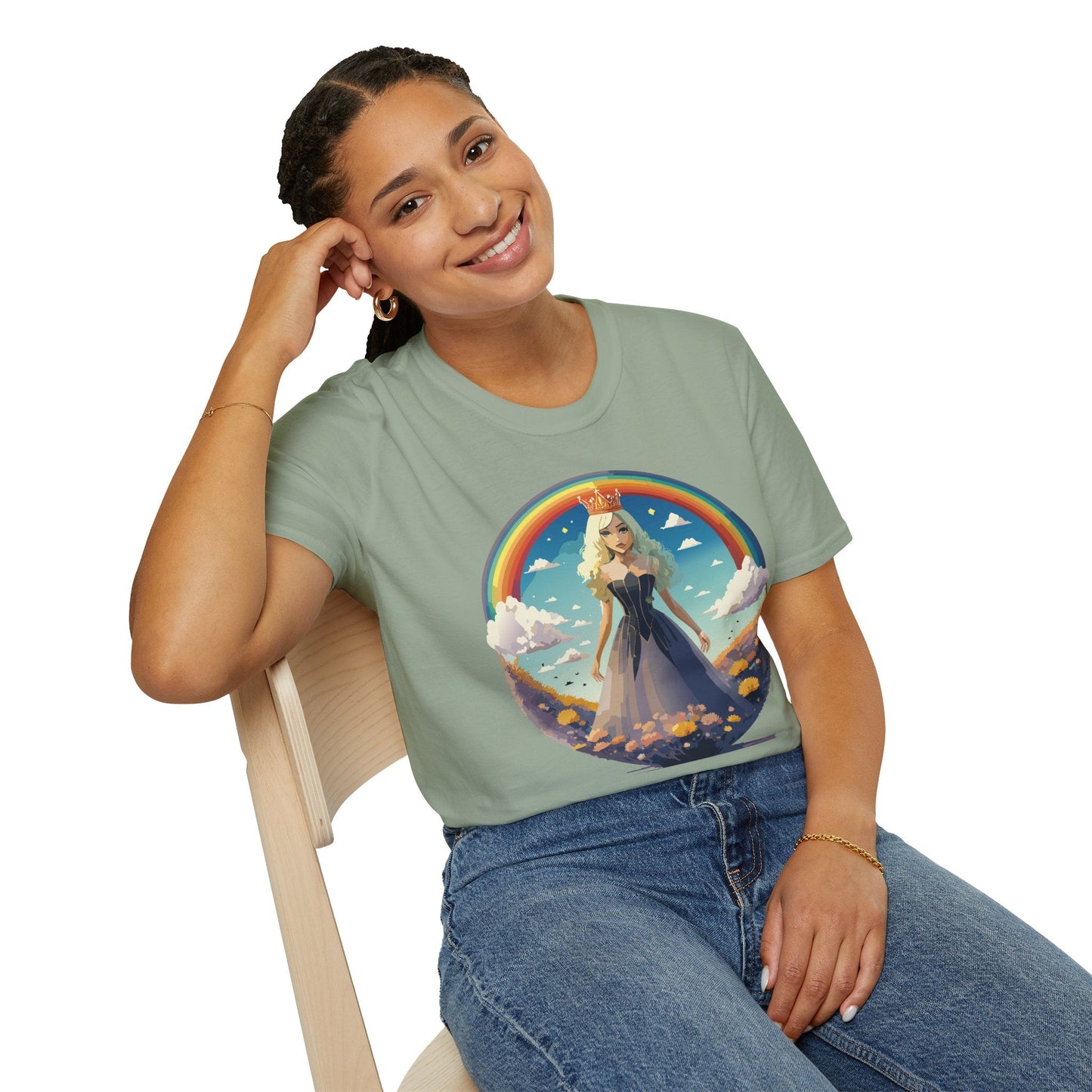 Womens Graphic T Shirt Art Design Tee 100 Percent Cotton Short Sleeve Softstyle Unisex