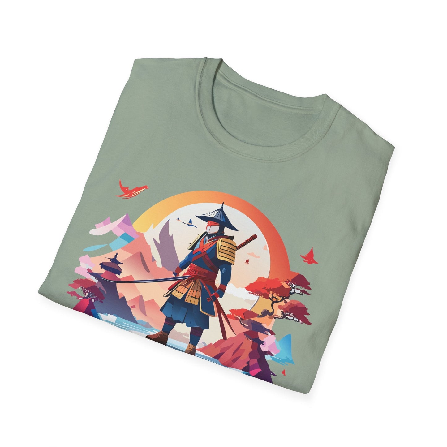 Samurai Shirt Unisex Softstyle Tee 100 Percent Ring Spun Cotton Short Sleeve T Shirt Comfort Fit