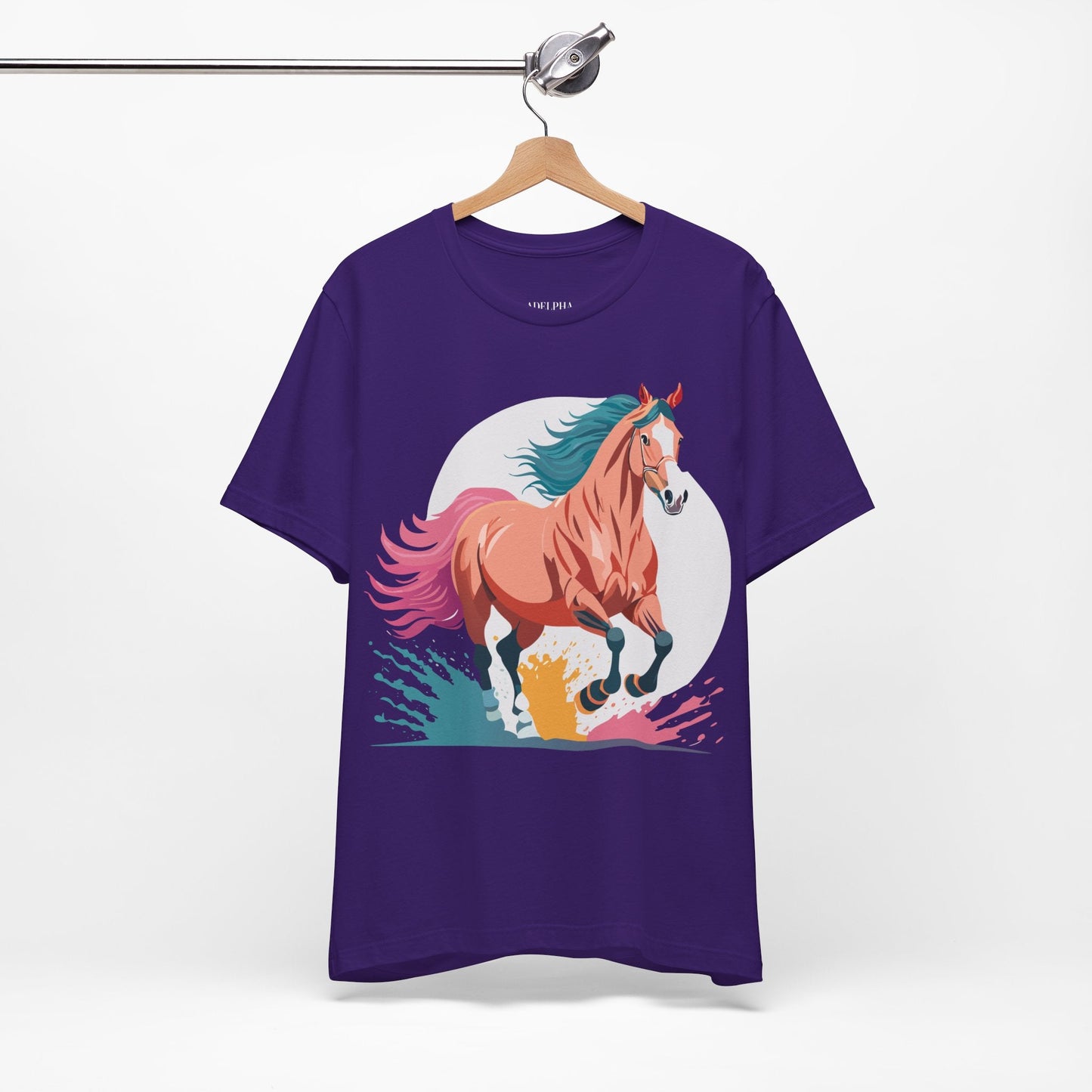 Horse Graphic T Shirt Unisex Adelpha Vintage Inspired Art Design Tee For Everyday Wear