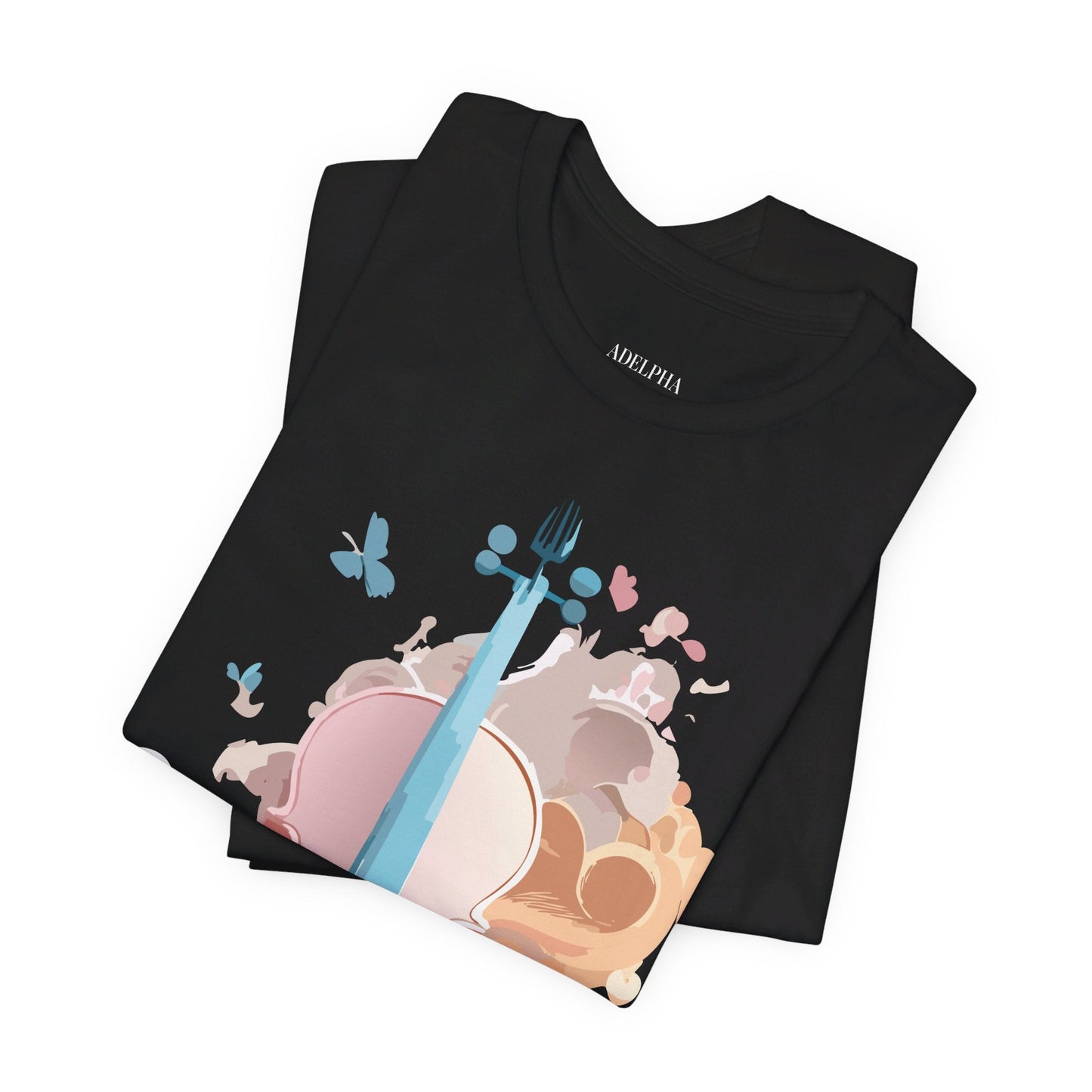 Music Graphic Unisex 100 Cotton Vintage Art with Musical Elements Tee 11