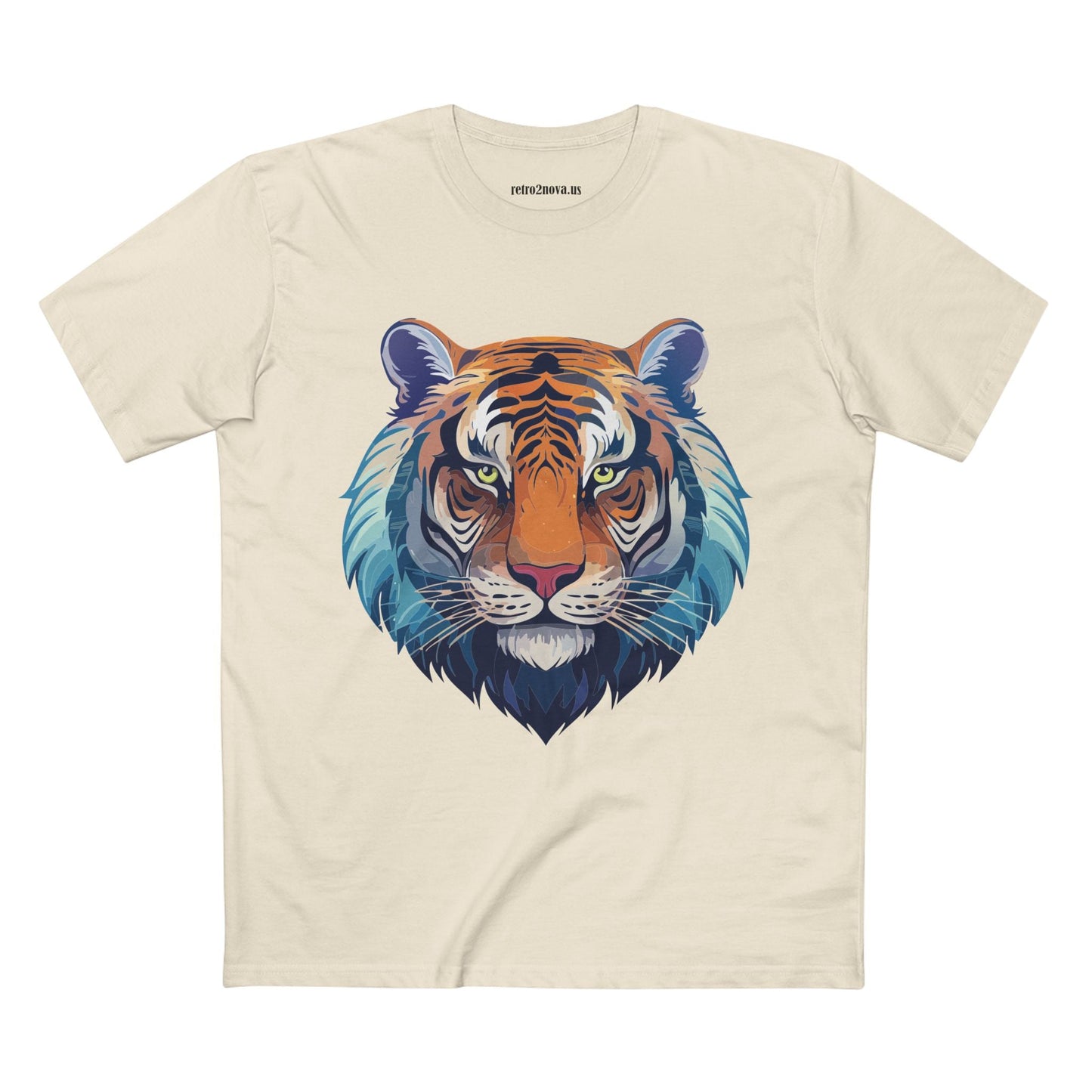 Tiger Shirt Unisex Premium Cotton Staple Tee With Original Art Design From Retro2Nova Exclusive Art Collection