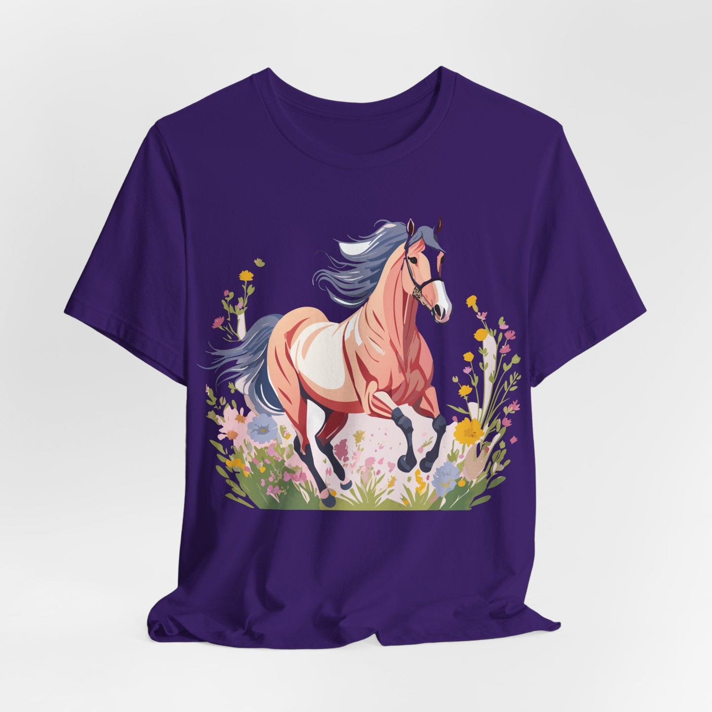 Horse Graphic Unisex 100 Cotton Vintage Animal Art T-Shirt 8