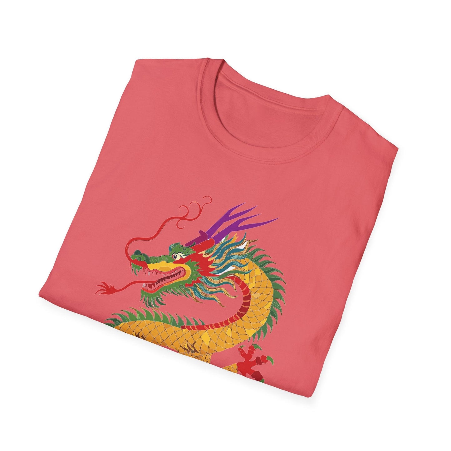 Dragon T Shirt Unisex Dragon Shirt Animal Design Softstyle Ring Spun Cotton Tee Comfort