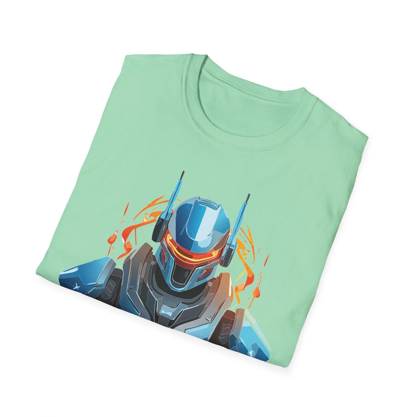 Cyborg Tee Robot Shirt Terminator Design Unisex Gildan Softstyle 64000 100 Percent Ring Spun Cotton