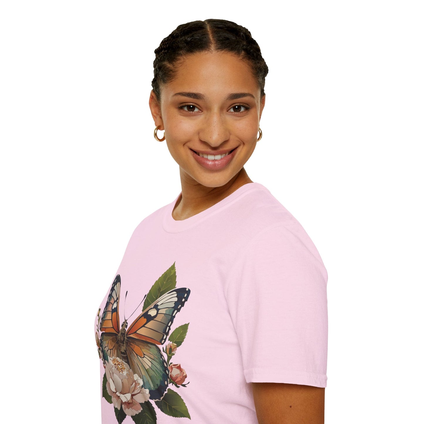 Monarch Butterfly Shirt Unisex Softstyle Cotton Tee Short Sleeve Gildan 64000 Everyday Wear