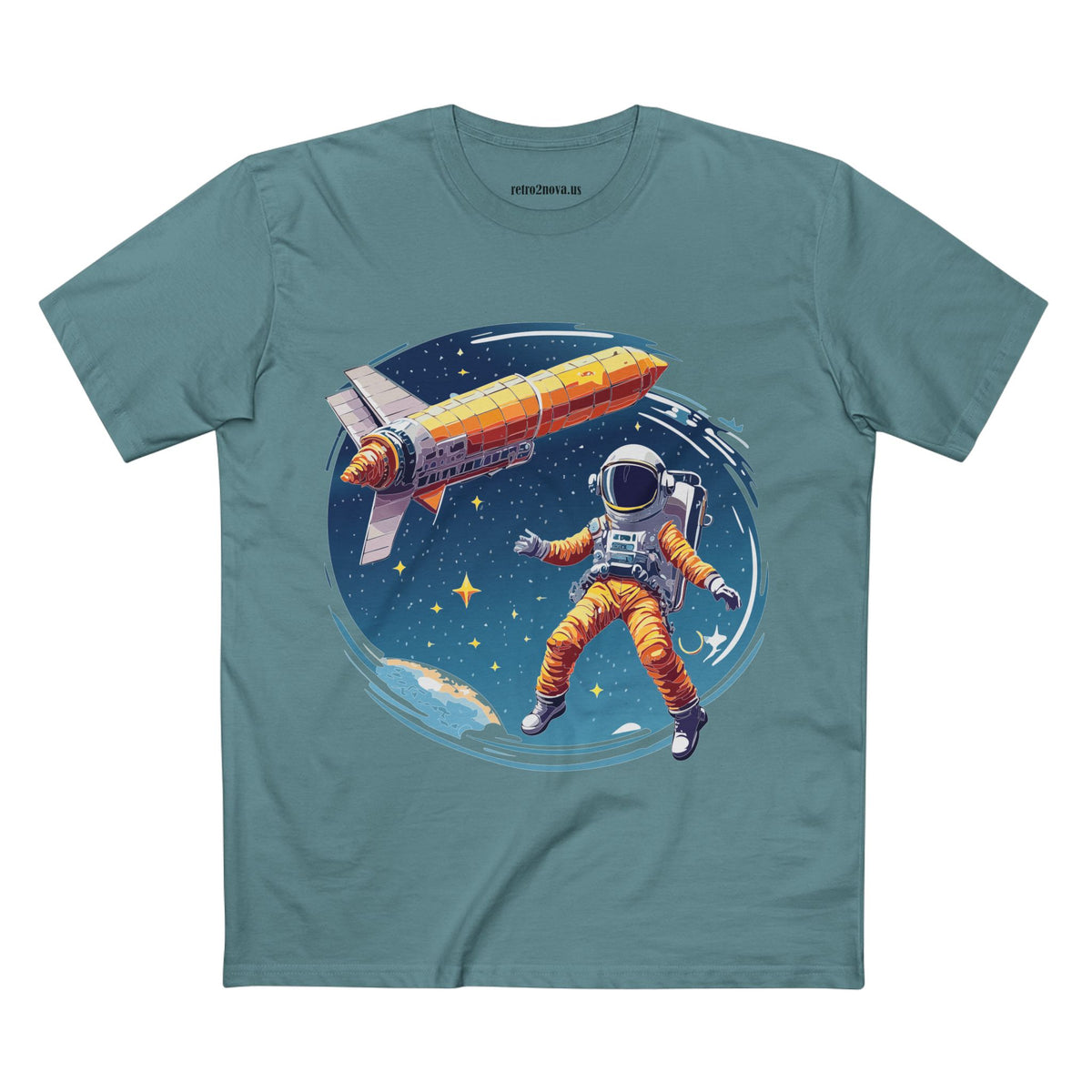 Cosmos Astronaut Graphic Tee Staple Unisex 100 Cotton Tee Shirt - CS-40