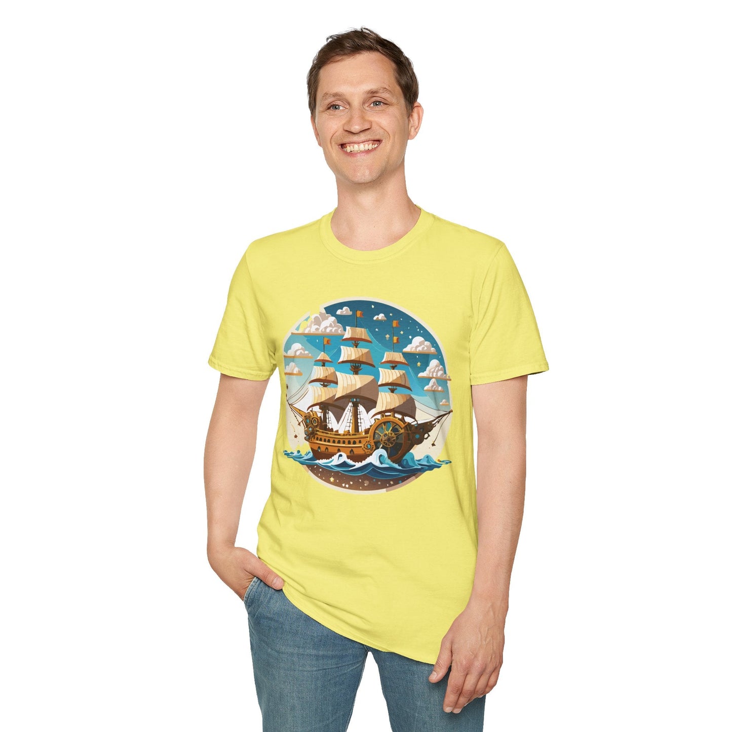 Ship T Shirts Frigate T Shirts Vessel Tee Shirt Unisex Gildan Softstyle 64000 Premium