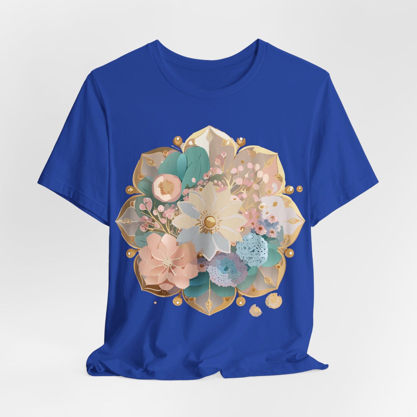 Mandala Graphic Unisex 100 Cotton Vintage Floral Artwork Tee 14
