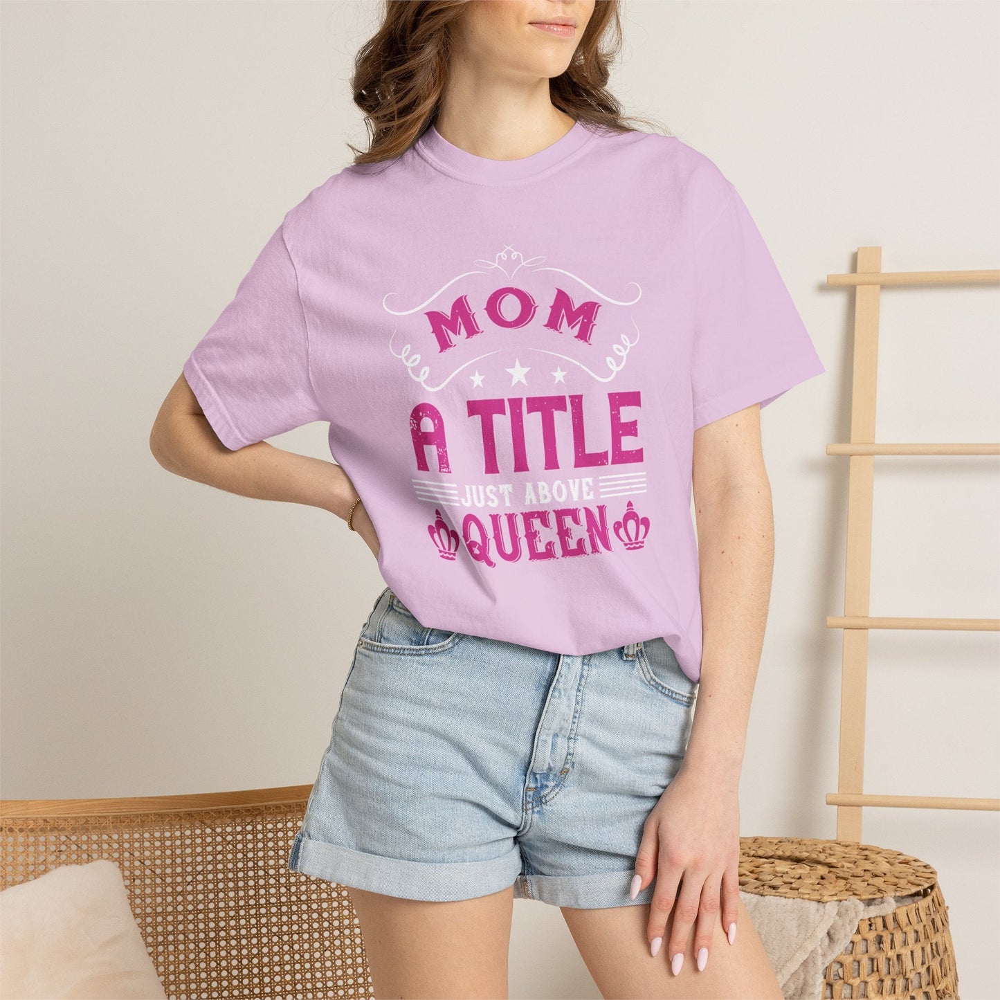 Mom T-shirt Mother Day Mama Tee Unisex Comfort Colors Garment-Dyed Cotton h78