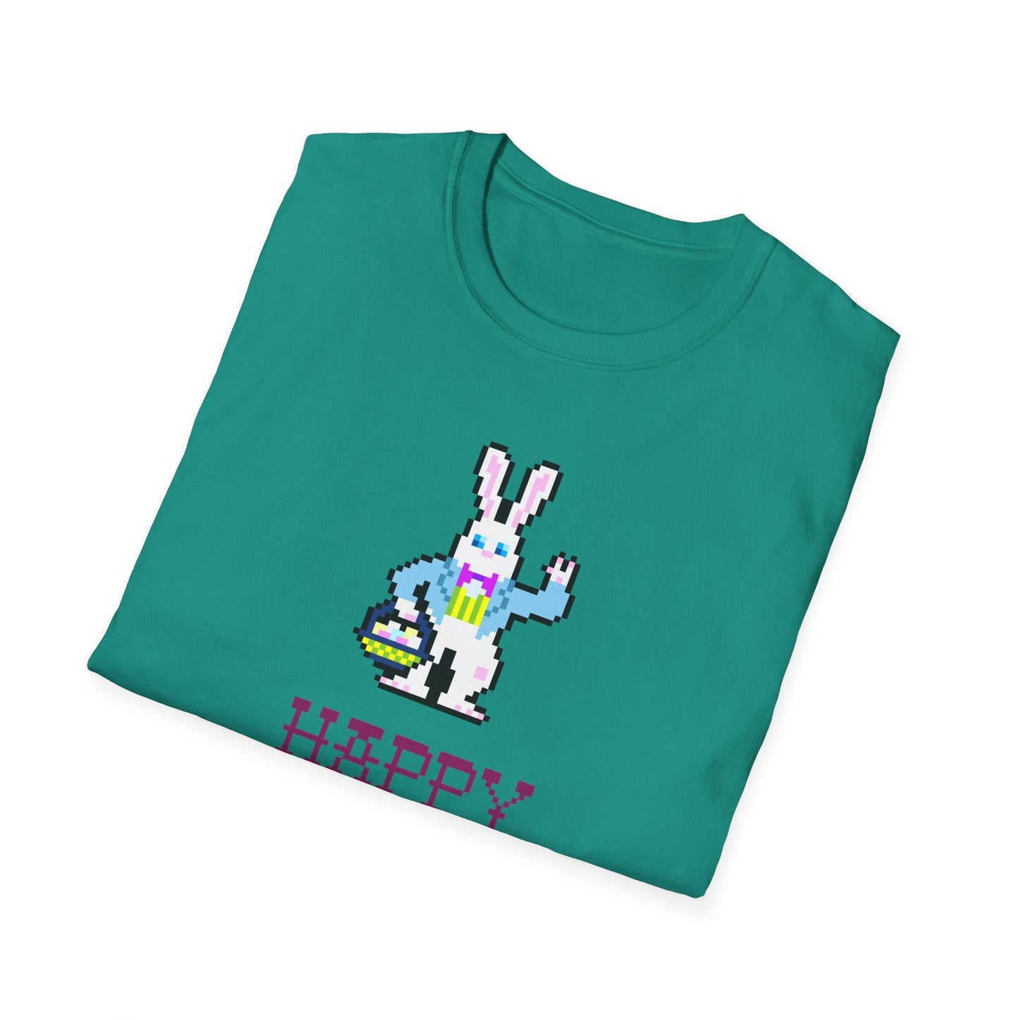 Funny Easter T Shirt With Signature And Prints Unisex Gildan Softstyle Cotton Tee Design