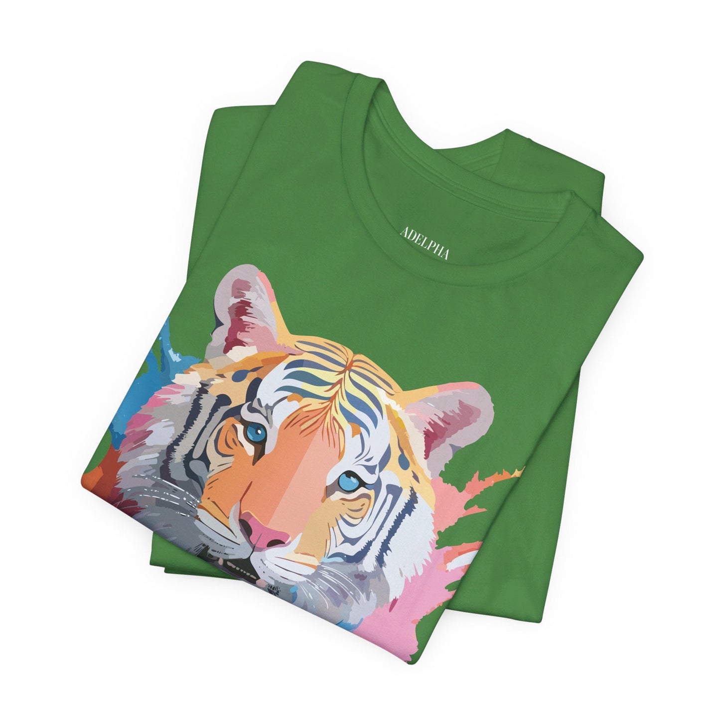 Tiger Graphic Tee By Adelpha Unisex Short Sleeve Vintage Inspired Art Shirt Premium Quality