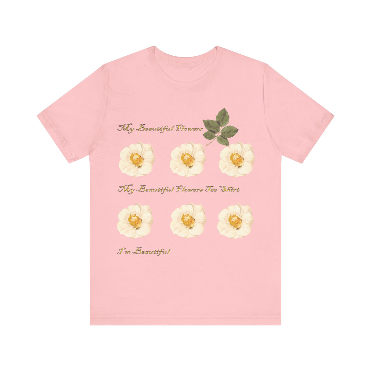 Floral Graphic Tee Shirt - Bella+Canvas Unisex 100 Cotton 53