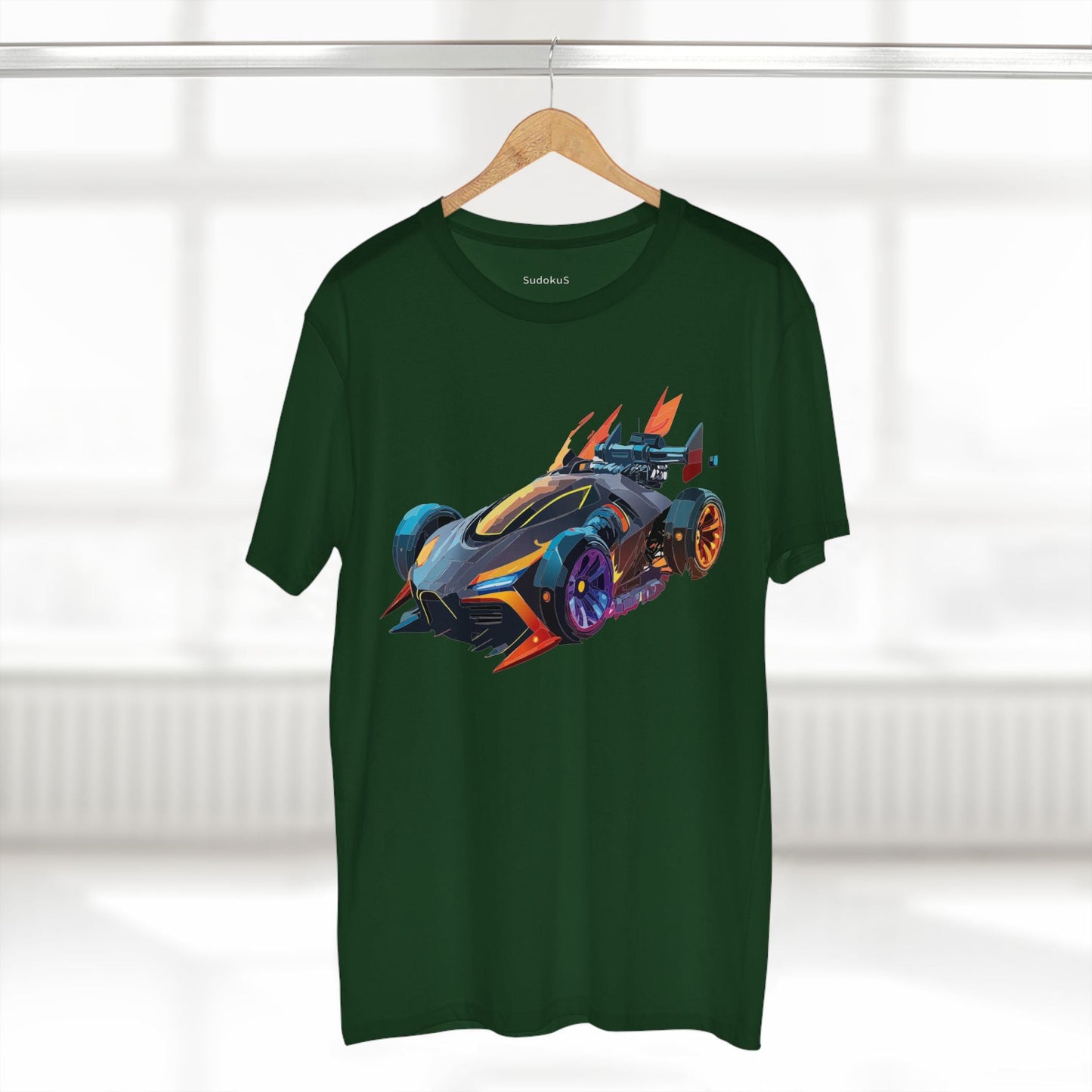 Car Graphic Unisex 100 Cotton Staple Tee 14