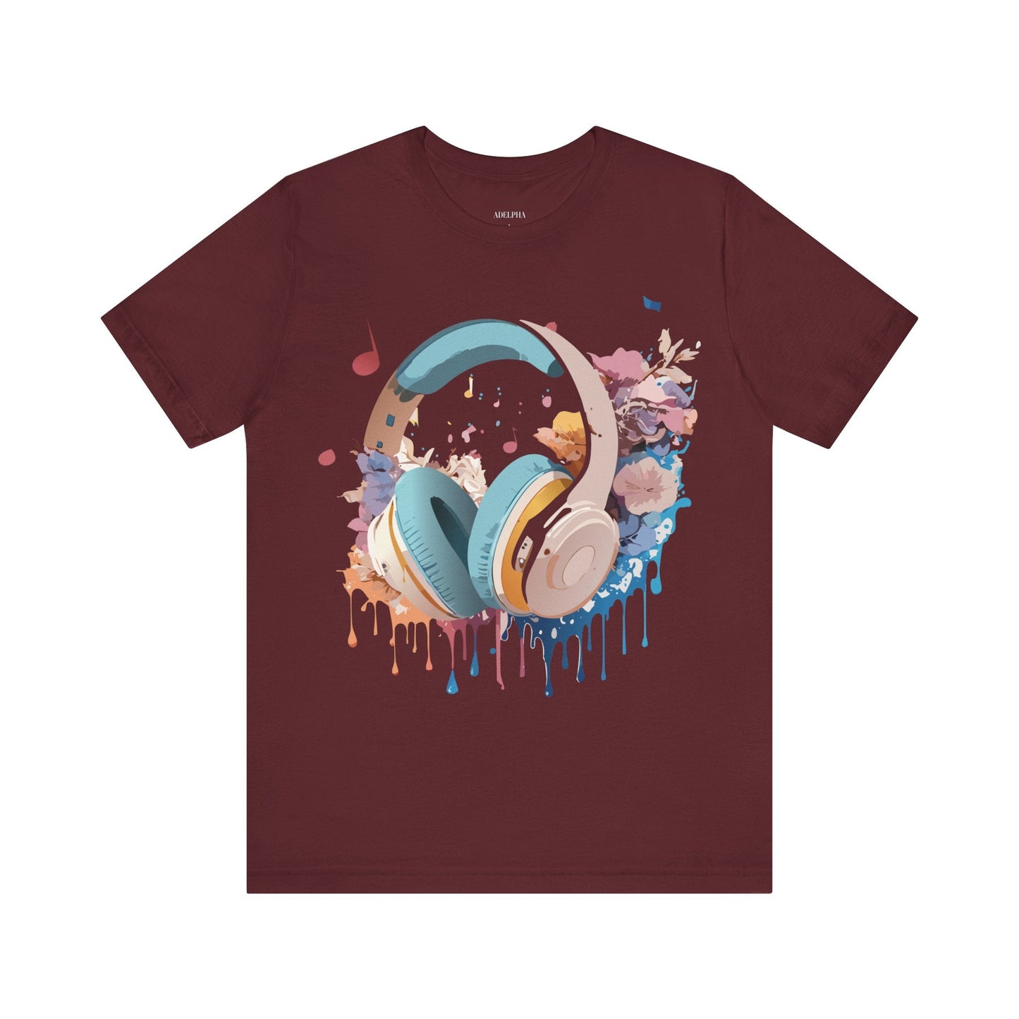 Music Graphic T Shirt Unisex Short Sleeve Tee Adelpha Vintage Inspired Art For Casual Everyday Wear
