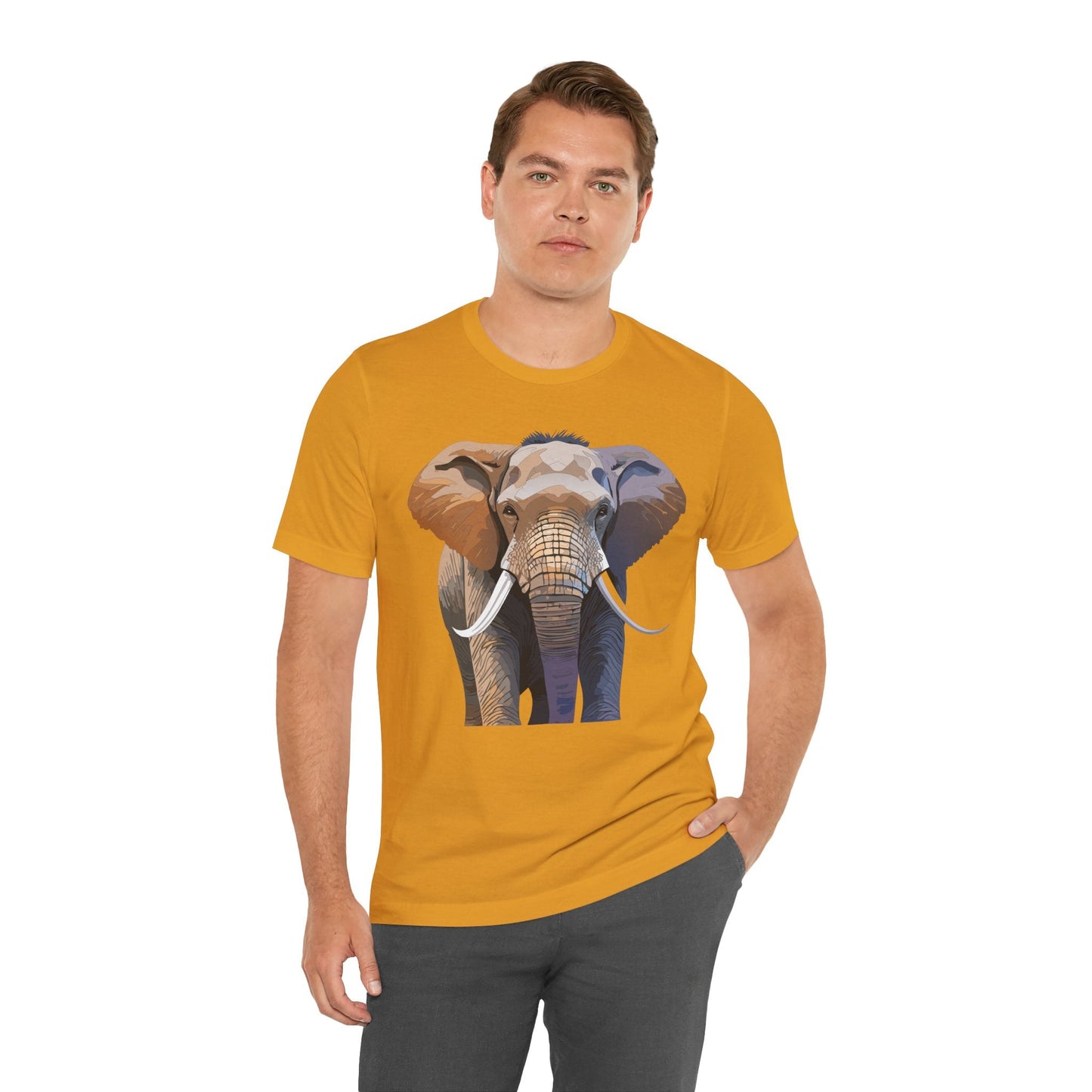 Unisex Animal Art Design Tee Shirt With Wildlife Animals Short Sleeve Everyday Comfort