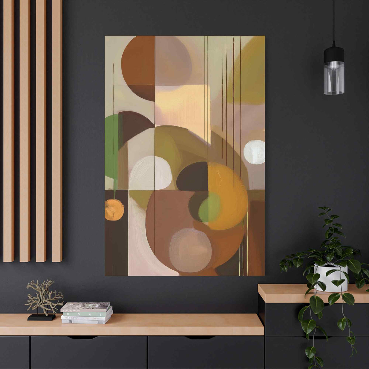 Abstract Geometric Painting Print Canvas 20x24,20x30,24x30 24x32,24x36,30x40 32x48,36x48,40x60 Pine-Wood Inner Frame ABS-54