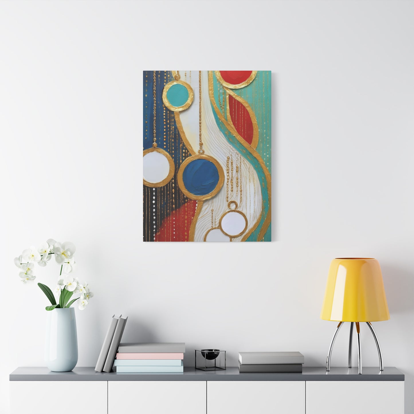 Abstract Oil Painting Print Canvas 20x24,20x30,24x30 24x32,24x36,30x40 32x48,36x48,40x60 Pine-Wood Inner Frame ABS-103