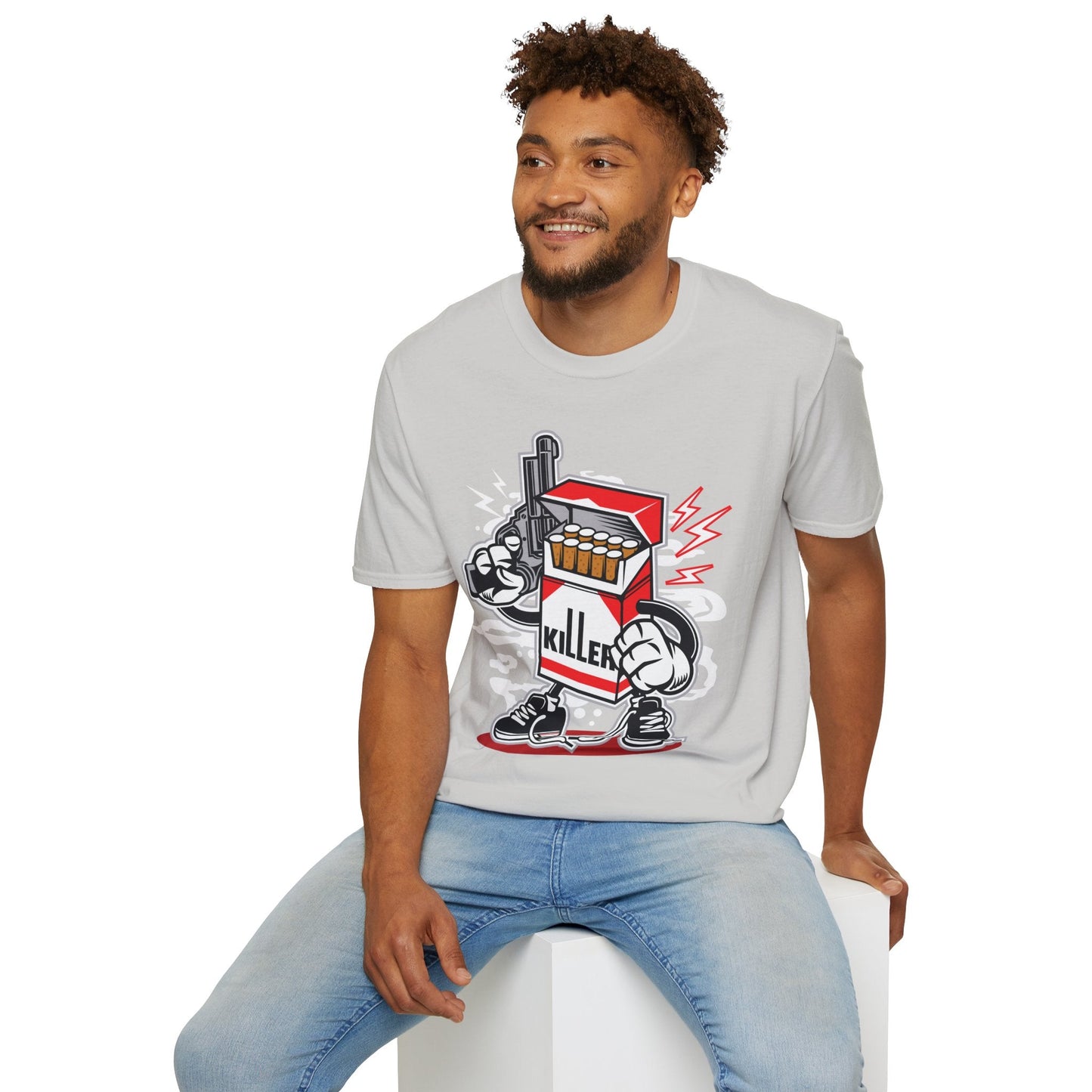 Cartoon T Shirt Animation Tee Funny Unisex Gildan Softstyle 64000 100 Percent Ring Spun Cotton