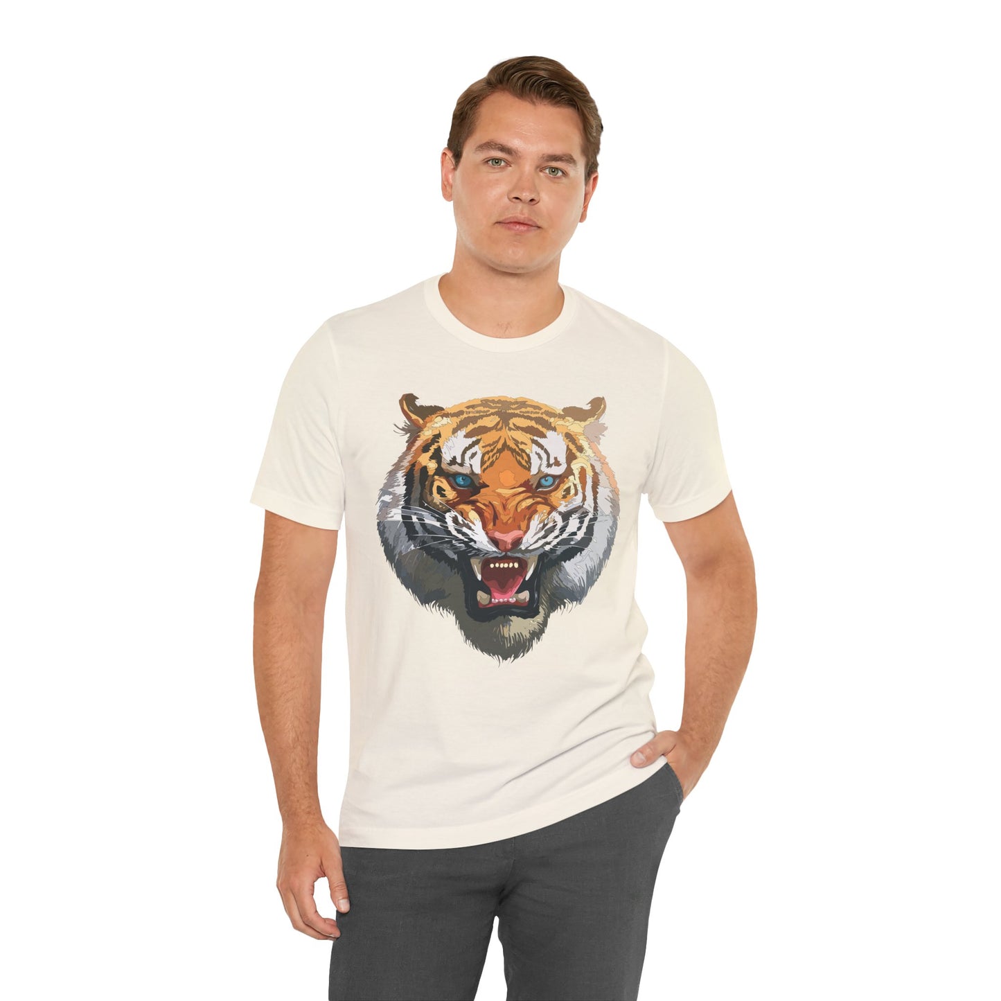 Tiger Shirt, Animal Shirt, T-Shirt with Tiger, Art Design Tee, Wild Animals Tees, Safari T-Shirt, Graphic Design Tee 15