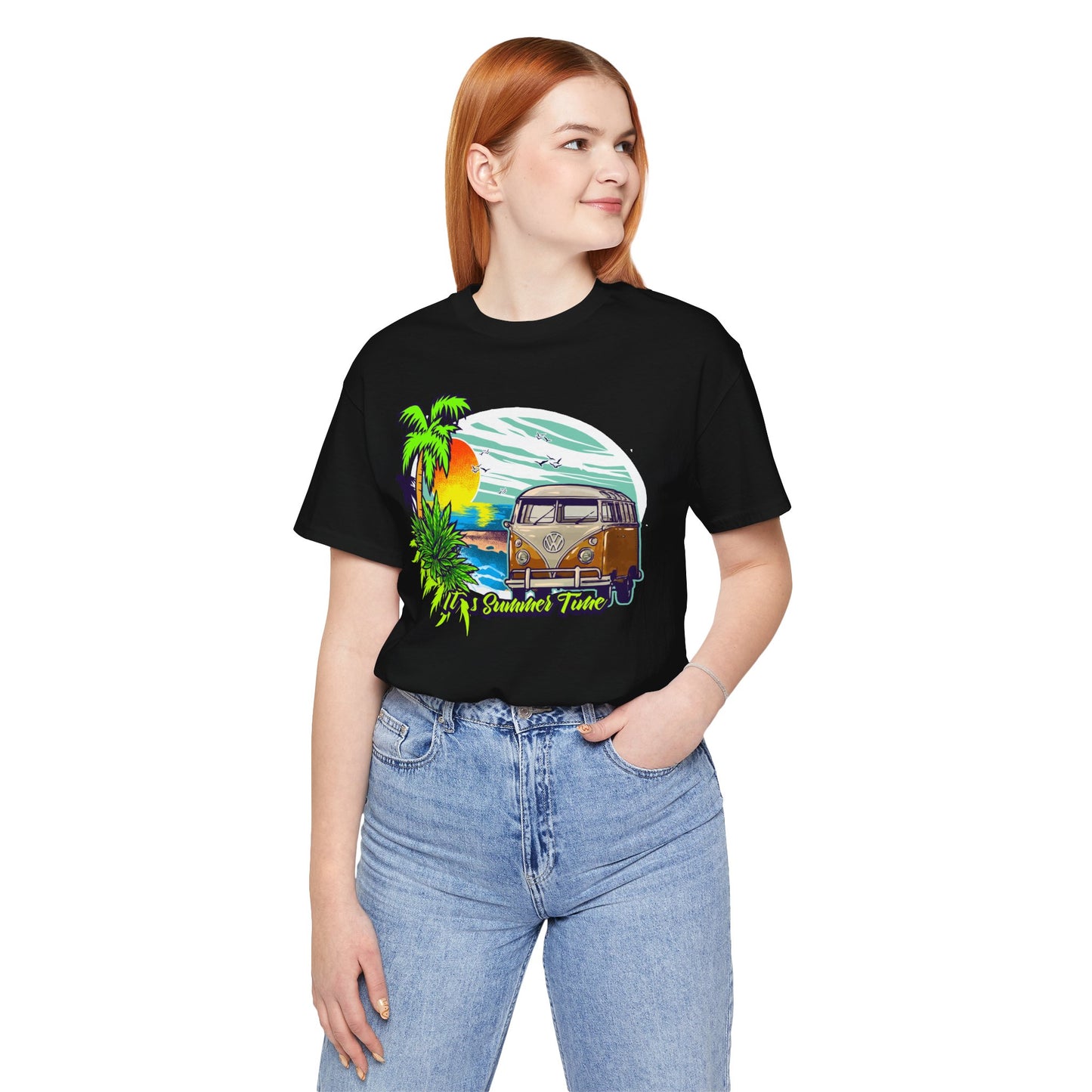 Old Bus Retro Poster Graphic Design Tee, Old Bus Shirt, Vintage Tees, Art Design T-Shirt, Graphic Tee, Retro Art Shirts
