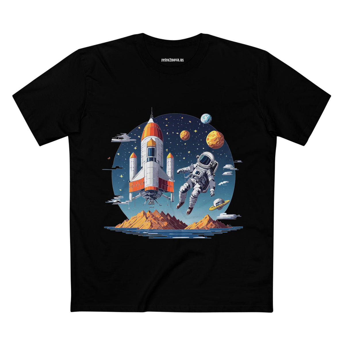 Cosmos Astronaut Graphic Tee Staple Unisex 100 Cotton Tee Shirt - CS-44