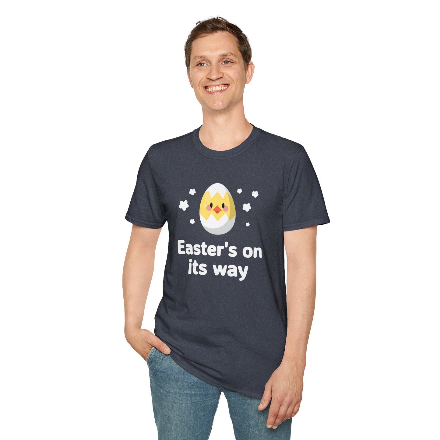 Easter Day T Shirt with Easter Design and Signature Print Unisex Gildan Softstyle Tee One Hundred Percent Cotton