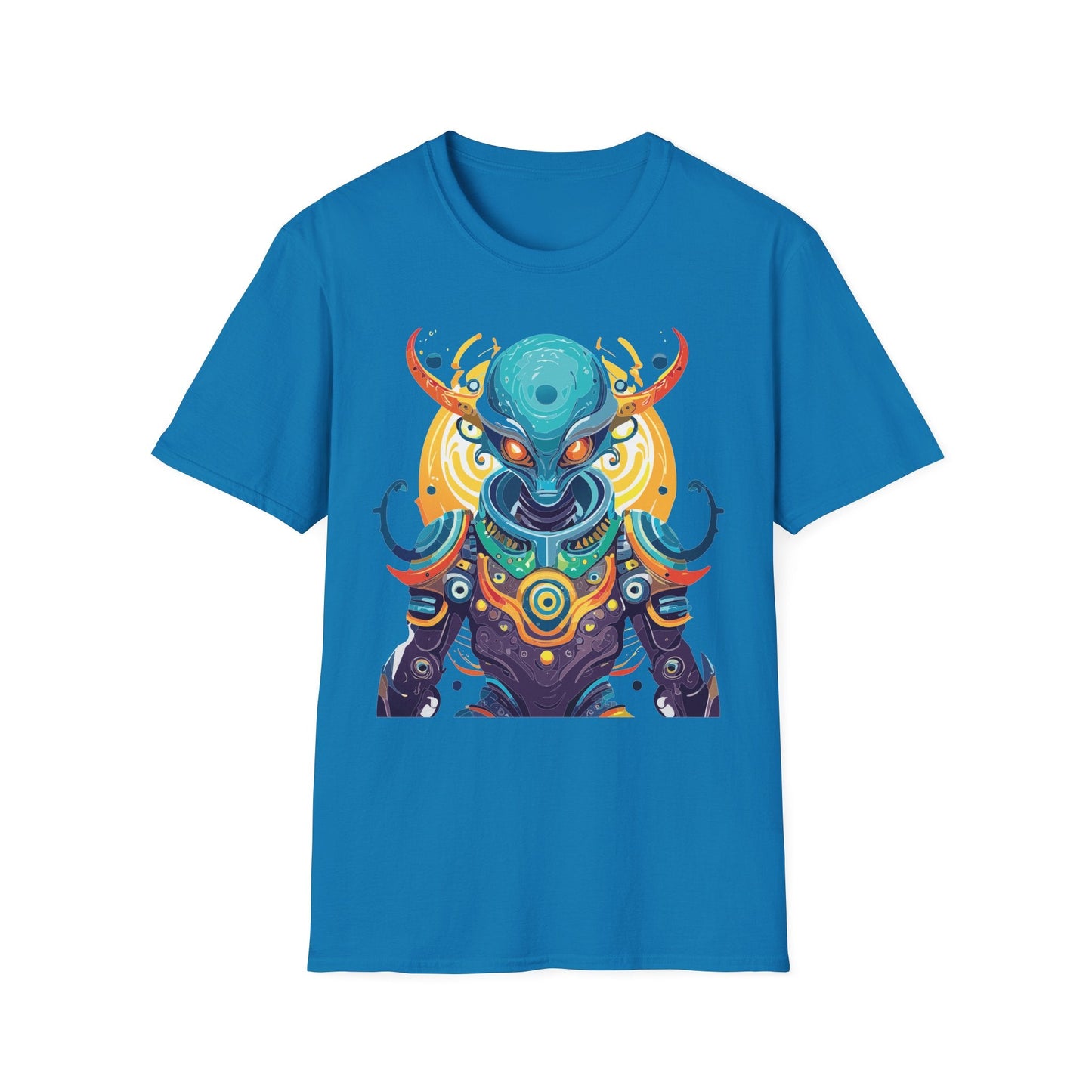 Alien T Shirt Cosmos Shirt Unisex Short Sleeve Tee With Alien Art Design Ring Spun Cotton