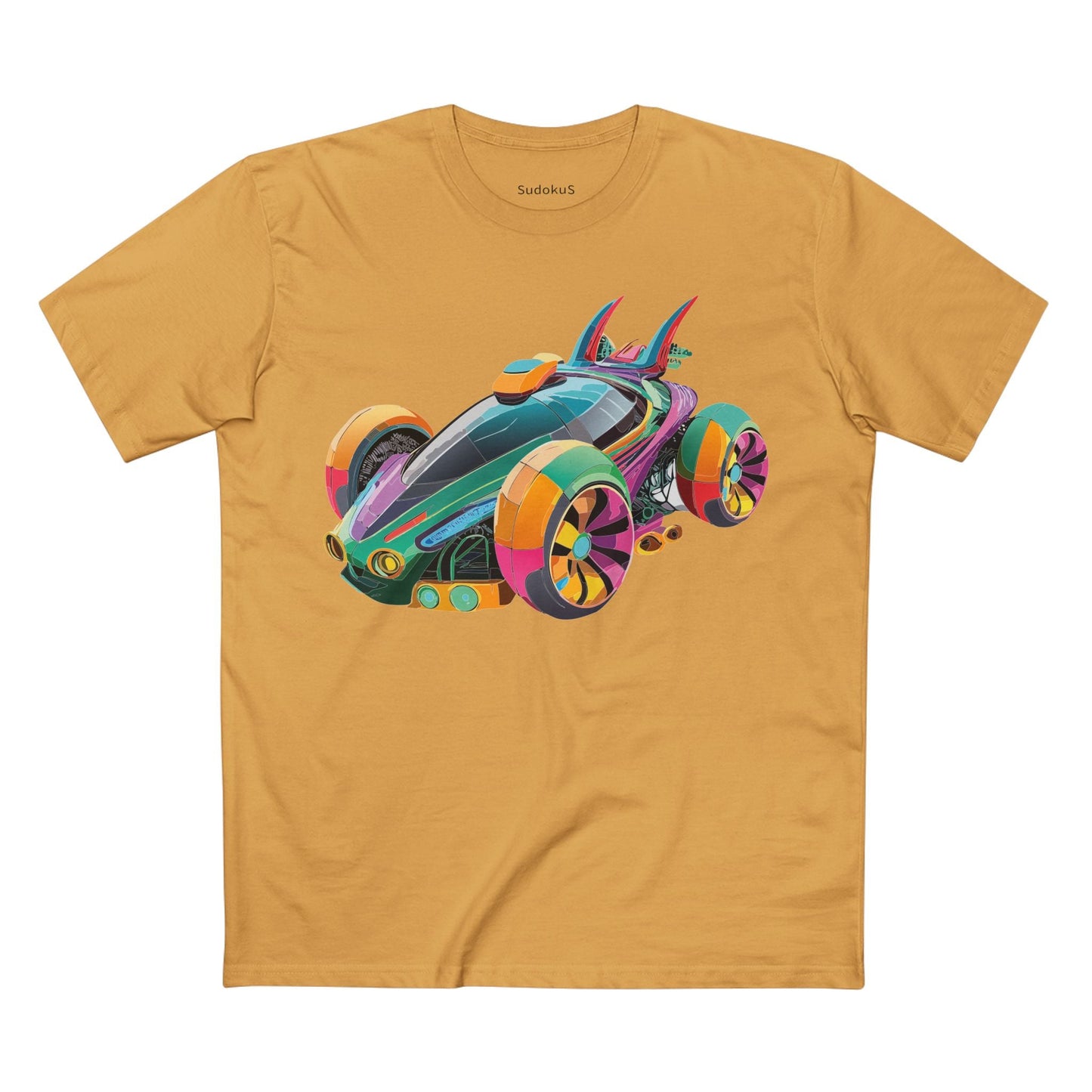 Car Graphic Unisex 100 Cotton Staple Tee 22