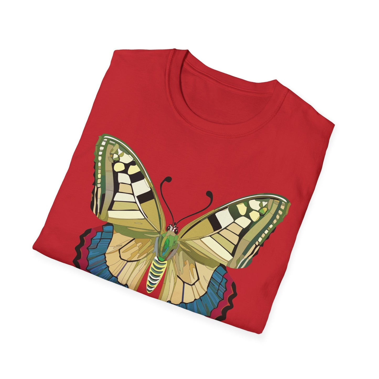 Butterfly T Shirt Unisex Monarch Design Soft Cotton Gildan 64000 Short Sleeve Tee