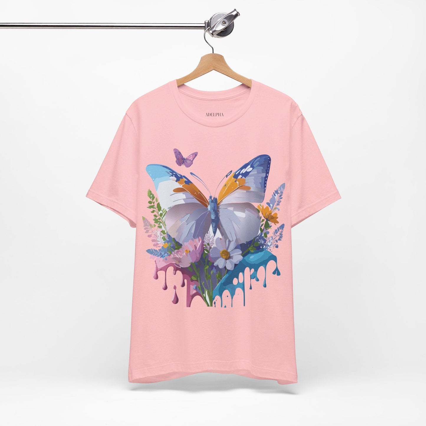 Butterfly Graphic Tee From Adelpha Vintage Artwork Unisex Short Sleeve Shirt