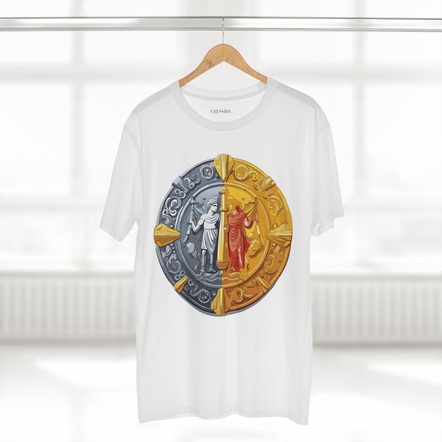 Antique Gold Coin Graphic Design T-Shirt Unisex 100 Cotton With Golden Print Artwork Tee 17