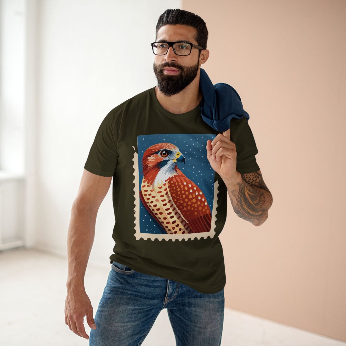 Postage Stamp Graphic Unisex 100 Cotton Tee 50